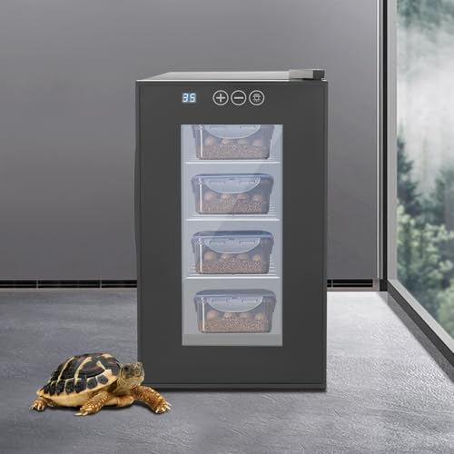23L Reptile Egg Incubator, Digital Automatic Incubator Cooling and Heating Reptile Cabinet with Tempe Controlled 10-40°C for Turtle and Small Reptiles