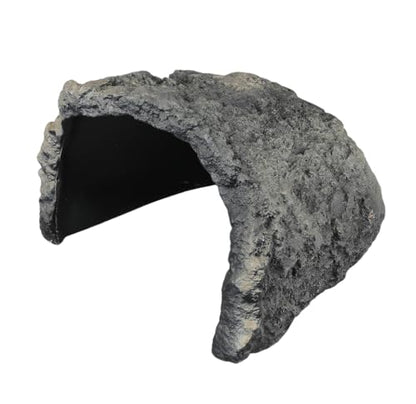 MODERNJOE'S Rock Hideout Caves for Reptile and Amphibians. Decorative Resin for Aquariums & Terrariums. Perfect for Lizards,Snakes,Frogs,Turtles,Geckos,Bearded Dragons - Large(9.3 x 9.3 x 5.7 inches)