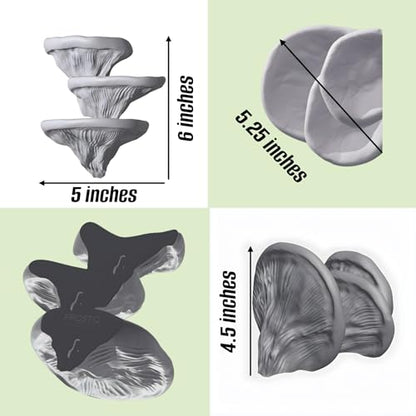 Mushroom Ledge for Terrarium – Climbing & Resting Platform with Suction Cups (Bone, 6''x4.5''x5.25'') - color: Bone