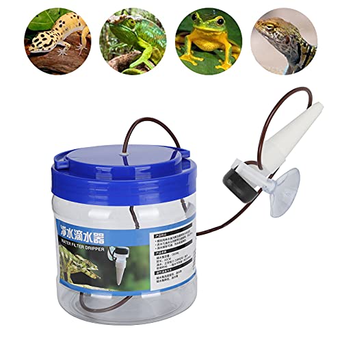 Reptile Water dripper, Reptile Watering Tool, Reptile Water Dripper Kit, with 1300ML Bottle Reptiles Accessories, Suitable for Geckos, Lizards, Chameleons and Other Small Reptiles