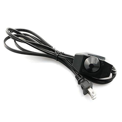 Rotary Dimmer Switch Power Cable Knob Adjustable Controller Switch with 1.8m/5.9ft Extension Power Cord