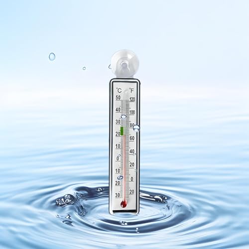 Temperature Gauge Aquarium | Reptile Box Supplies - Betta Tank Temperature Monitor,for Keepers Hobbyists Beginners Aquarists Pet Parents Home Office Study