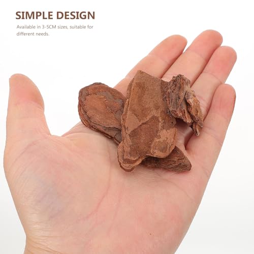 Beavorty Reptile Tree Bark Chips Substrate 3-5cm Natural Pine Bark Bedding for Turtle Lizard Terrarium Environment Decoration Pet Supply