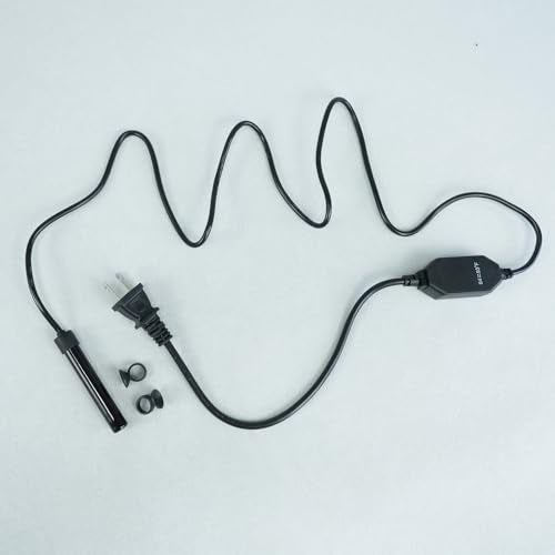 Small Submersible Aquarium Heater, Adjustable Mini Fish Tank Heater 15W 25W 50W with External Temperature Controller, Digital Display, Alumina Ceramic, for 3/5/10 Gallons (50W)
