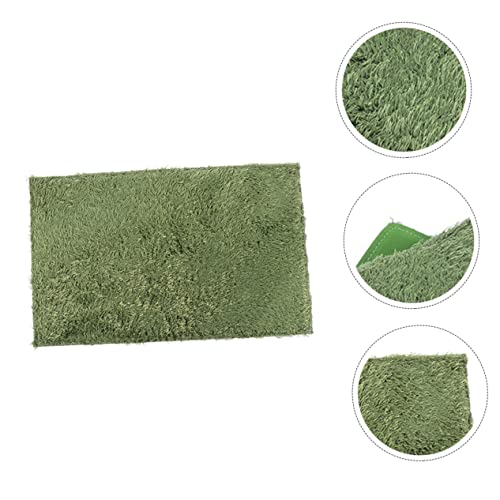 Toddmomy Horned Frogs Moss Carpet for Reptiles and Amphibians Green Faux Grass Mat for Terrarium Moisture Retaining Bedding for Crawling Pets Tortoise and Lizard Habitat Accessory