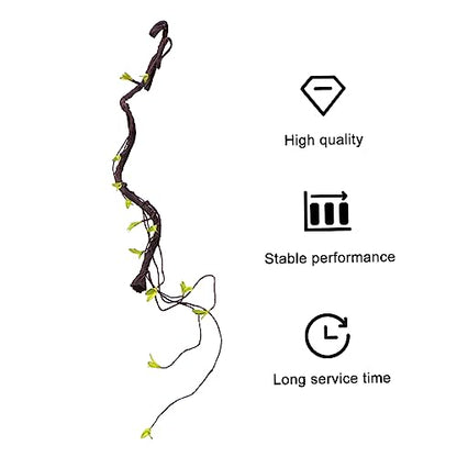 BESPORTBLE 1m Artificial Rattan Reptile Vines for Terrarium Bendable Simulation Climbing Plants Decor for Bearded Dragon Lizard Snake Pet Habitat