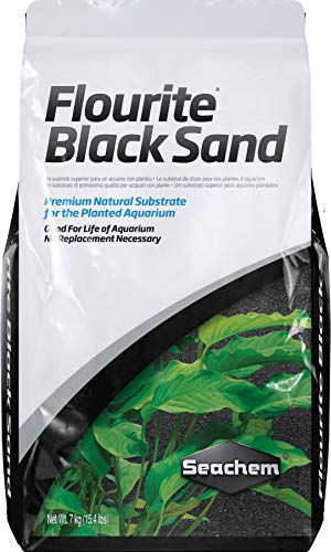 Flourite Black Sand, 15.4 Pound (Pack of 1) - size: 7 kg/ 15.4 lb