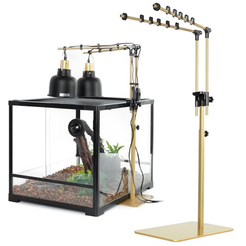 Dual Reptile Light Fixture with Dual Lamp Stand
