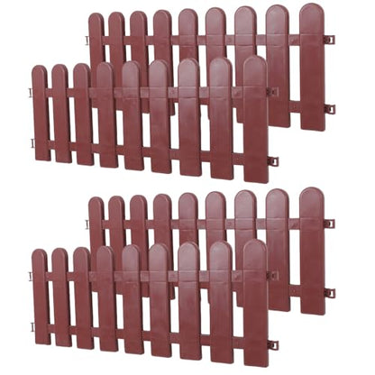 BESPORTBLE 4pcs Outdoor Tortoise Enclosure Fence, Reptile Pet Playpen Barrier, 50x20 Inch Brown Animal Fence for Lawn Garden Yard, Small Pet Safety Enclosure for Outdoor Use
