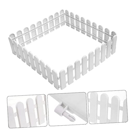 Ipetboom Outdoor Pet Fences 8 Pcs Tortoise Enclosure Playpen Easy Install Predator Proof Turtle Fence Safe Pet Isolation Gate 19.68X5.90X0.78In