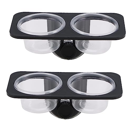 POPETPOP 2pcs Pet Bowls for Reptiles Lizard Gecko Feeder Reptile Food Bowl Easy Cleaning