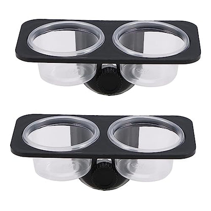POPETPOP 2pcs Pet Bowls for Reptiles Lizard Gecko Feeder Reptile Food Bowl Easy Cleaning