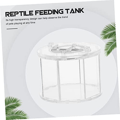 Sosoport Acrylic Reptile Viewing Box Breeding Container for Turtles Spiders Snakes Crabs