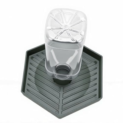 Rengue Reptile Water Feeder, Automatic Water Dispenser Food and Bowl Feeding Accessories for Bearded Dragons Lizards Geckos Crawler Breeding Tools, Reptile Hatching Supplies (Dark Green) - color: Dark Green