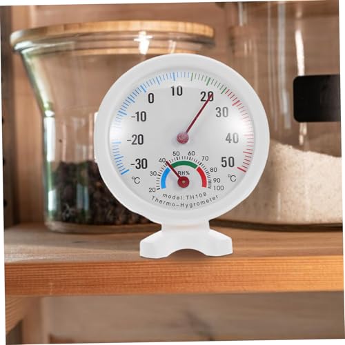 Tofficu 2pcs Refrigerator Thermometer Humidity Gauge Dual Use Indoor Outdoor Thermometer Accurate Temp Humidity Monitor for Fridge Humidifier