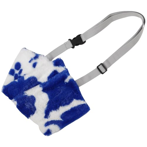 VALICLUD Portable Reptile Travel Bag with Cow Print, Small Pet Lizard Sling Carrier for Bearded Dragon, Chinchilla, Guinea Pig Outdoor Use