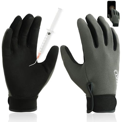 TAILI Level 2 Needlestick, Level 5 Puncture Resistant Work Gloves, Feather-Light Comfort, Grip Enhanced Cut Resistant Gloves for Gardening, Carving, Fishing, Breathable and Touchscreen Compatible, XL - size: X-Large, style: 1 Pair