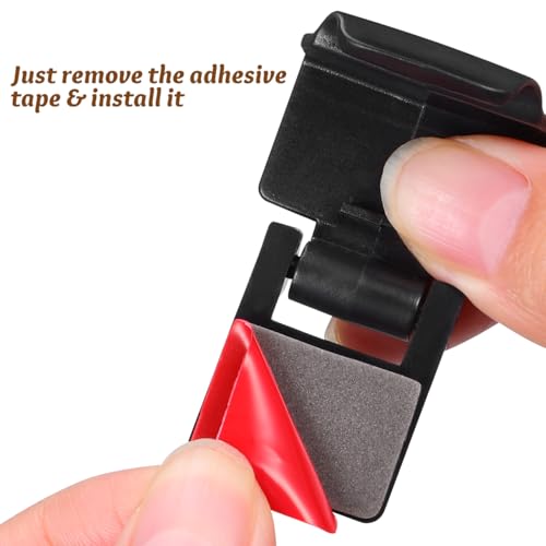 6Pcs Plastic Reptile Tank Lid Locks - Secure Adhesive Escape Prevention Clips for 10 40-120 Gallon Terrarium, Snake, Turtle, Gecko, Lizard Enclosure, Fish Tank Aquarium Lid Latches, Mesh Scree