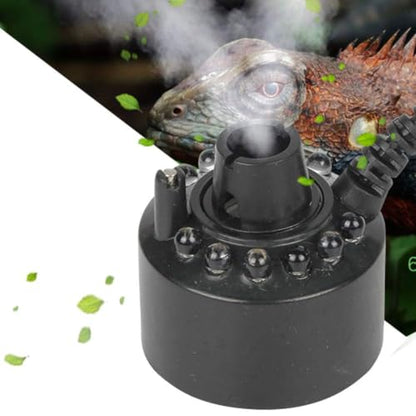 Plastic Aquarium Mini Mist Maker Fogger Water Fountain Pond Fog Machine Reptile Pet Mist Maker LED Colorful Lighting Sprayer Humidifier Atomizer US Pl