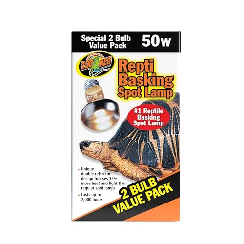 Zoo Med Basking Spot Lamp 50w - 2 Bulb Value Pack