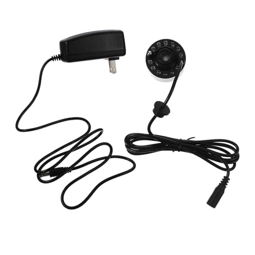 20MM LED Light Mist Maker Fog Machine for Fountains and Aquariums Ultrasonic Humidifier 12 Color Changing Lights for Gardening and Fish Tanks