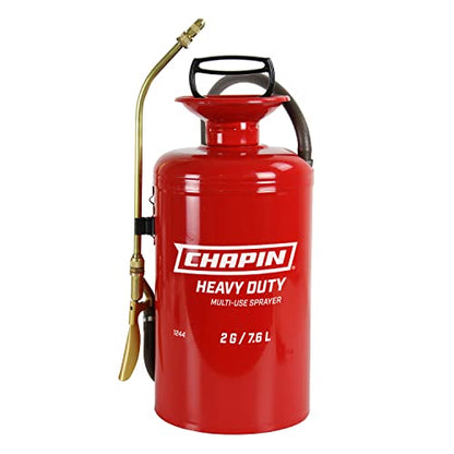 Chapin Made in the USA, 1244 2-Gallon Tri-Poxy Steel Tank Sprayer for Lawn, Home and Garden, Red - style: Upgraded Professional-Use Steel Sprayer