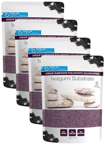 Aqua Natural Iwagumi Sand - Garnet 7.7lb - Ultra Premium Substrate for aquascaping, Aquariums, vivariums and terrariums (Pack of 4) - size: (Pack of 4)
