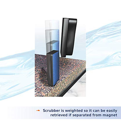 Aqueon Aquarium Algae Scraper, Fish Tank Magnetic Glass Cleaner for Glass/Acrylic, Small - size: Small