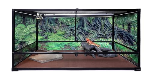T5HO Double 34” UVB Reptile Light Fixture 39w, Bearded Dragon and Reptile Terrarium Light Fixture