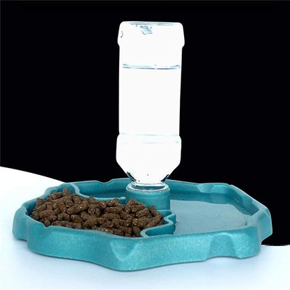 Terrarium Bowls Reptile Water Dish Tortoise Water Bowl Reptile Feeding Dish Refilling Reptile Turtle Food Water Automatic Feeders Waterer Dispenser Bottle Feeding Dish for Lizard Chameleon
