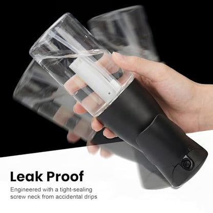 1 Pack 8.5oz Continuous Spray Bottle for Hair Styling & Plants - Fine Mist Sprayer Refillable Empty Water Dispenser for Cleaning, Ironing, Watercolor & Pet Care - Black - style: A-black 1PCS