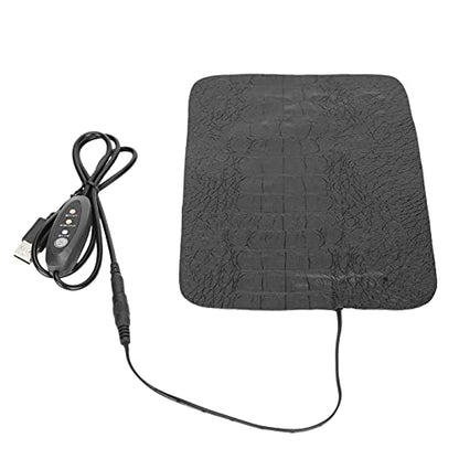 CHICIRIS USB Reptile AntiScratch Heating Pad Adjustable Temperature for Lizards Turtles, Heat Mat for Pet Lovers (S) - size: S