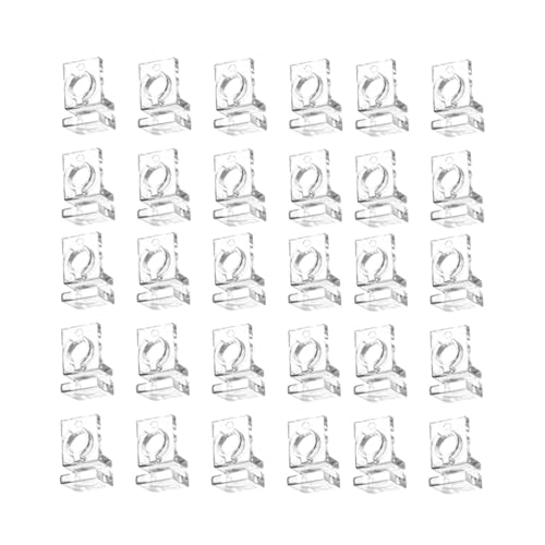 30Pcs Aquarium Lid Clips Water Pipe Fixing Clamps Clamps Aquarium Lid Support Brackets, for 5.5mm - size: for 5.5mm