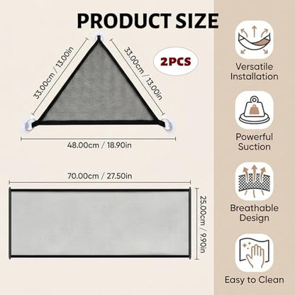 2PCS Bearded Dragon Hammock, Reptile Hammock Vertical Space Utilization in Terrariums, Snake Hammock Multi-Species Habitat Sharing, Basking Area Maintenance, Medium Size and Rectangle Shape