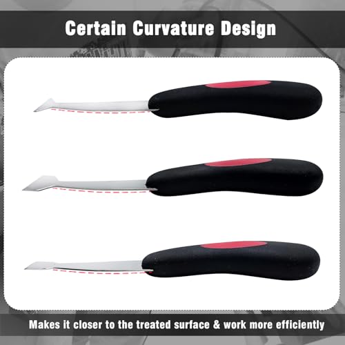 Windshield Urethane Scraper Tool Kit, Car Glass Bottom Glue Remover Tools, Windshield Removal Tool Set for Removing Glass Residues