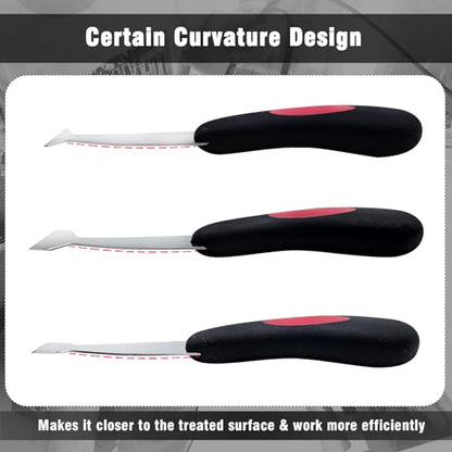 Windshield Urethane Scraper Tool Kit, Car Glass Bottom Glue Remover Tools, Windshield Removal Tool Set for Removing Glass Residues