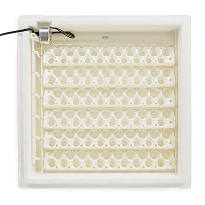 Farm Innovators 4250 Heated Digital Circulated Air Incubator with Automatic Egg Turner and 6 Pack of Small Egg Tray Rail with 20 Egg Capacit