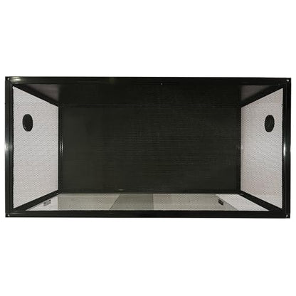 GarveeLife 120 gal Bearded Dragon Tank 4 x2 x2 ft Reptile Terrarium Enclosure with Sliding Glass Doors, Snake Enclosure Heavy Duty Top Screen Ventilation, Easy to Assemble Black - color: Black