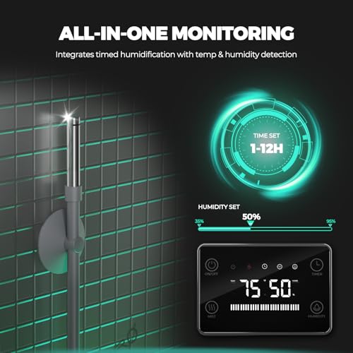 MARS HYDRO Plant Humidifier 15L,with Adjustable Humidity,Timer Function,Ultrasonic Precise and Silent Operation,No-Leak Seal for Grow Tent,Indoor Planting,Greenhouse,Bedroom - size: 15L