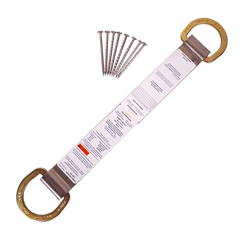 Guardian 00510 Double D Ring Ridge-It Roof Anchor Zinc-Plated Stainless Steel OSHA and ANSI Compliant 18 inches - size: 18'', style: Double D-Ring