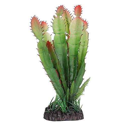 Artificial Water Plants Simulated Landscaping Plants Simulation Plastic Cactus Plant Terrarium Reptiles Habitats Decoration Landscape Aquarium for Home Decor