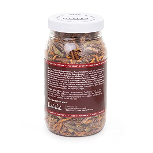 Fluker's Bearded Dragon Medley Treat Food, 3.2-Ounce (72023) - size: 3.2 Ounce (Pack of 1)