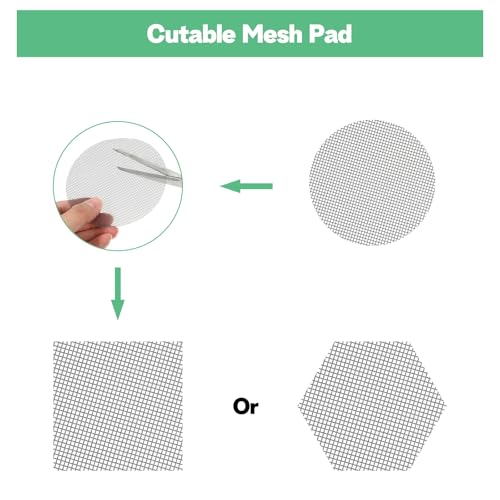 150 Mesh for Plant Plant Hole Mesh Pads Drainage Screen Plastic Round Flower Hole MeshScreen Cover Pad 2 3 4 Inch Assorted SizesMesh Preventing Soil Leakage