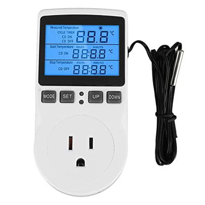 DIGITEN WTC100 Wireless Thermostat Outlet, Greenhouse Reptiles Cooling Heating, Remote Control (US Plug)