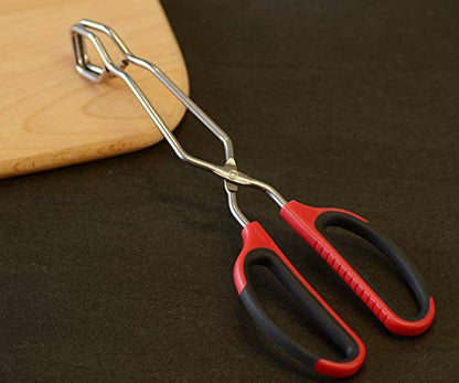 HINMAY Scissor Tongs 11-Inch Heavy Duty Stainless Steel Scissor Cooking Tongs - size: 11-Inch