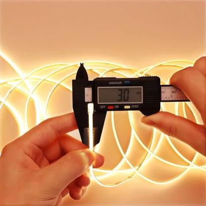 Ultra-Narrow 3mm USB COB LED Strip Lights Self-Adhesive, for Kitchen Cabinets, Bedroom, Gaming Desk (3000k Warm White, 6ft) - color: 3000k Warm white, size: 6ft