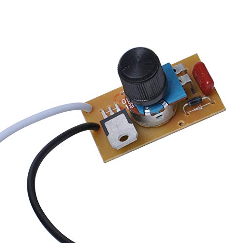 SC-239A Switch 200 Watt Manual Dimmer Replacement Kit for Wes-tek 6077B, Rotary Dimmer Switch with Knob for Incandescent/LED/Halogen Lamps