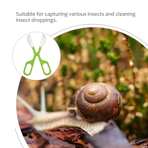 GANAZONO Reptile Feeding Clamp Reptile Tank Tool Aquarium Grabber Tool for Cage Maintenance Multi-Functional Catcher and Poop Scoop for Pet Supplies