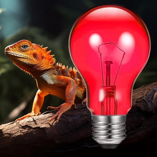 Heat Lamp for Reptiles - Terrarium Chickens Basking Light, 100w UVA Infrared with Aluminum Reflection Dome, Aquarium Brooder Habitat Ceramic Heater, Vivarium Pet Supplies E26 Socket for Lizard - color: Wine Red