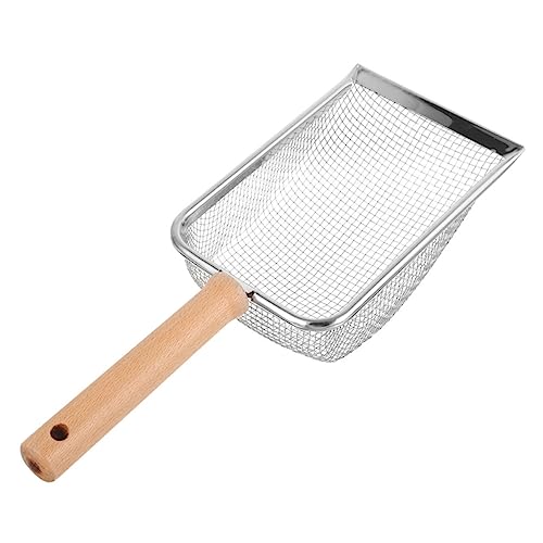 Abaodam Reptile Litter Scoop with Handle Fine Mesh Sifting Tool for Easy Cleaning of Reptile Waste for Reptile Owners